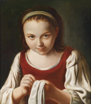 Sewing girl